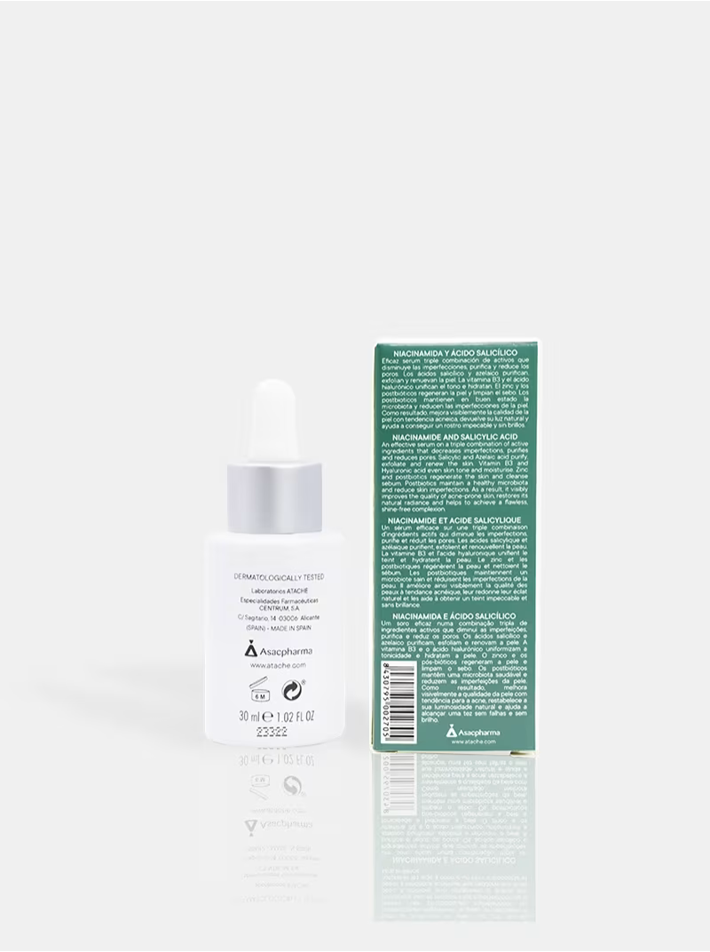 Atache Oily SK Postbiotic Salicylic Acid - Sérum Purificante Para Piel Grasa - 30ml - Imagen 3